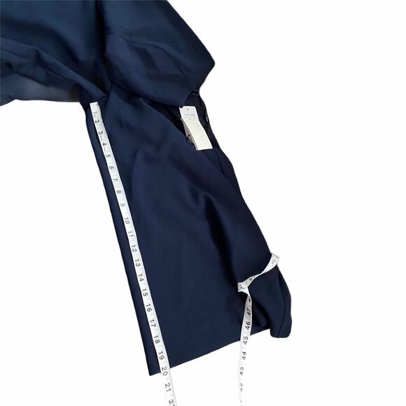 NWT Julia Jordan Navy One Shoulder Jumpsuit 12 - Picture 10 of 12